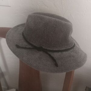 Maurices Gray Fedora with Black Band